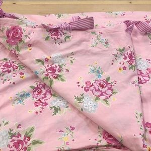 Pottery Barn Kids Pink Roses Twin Duvet Cover
